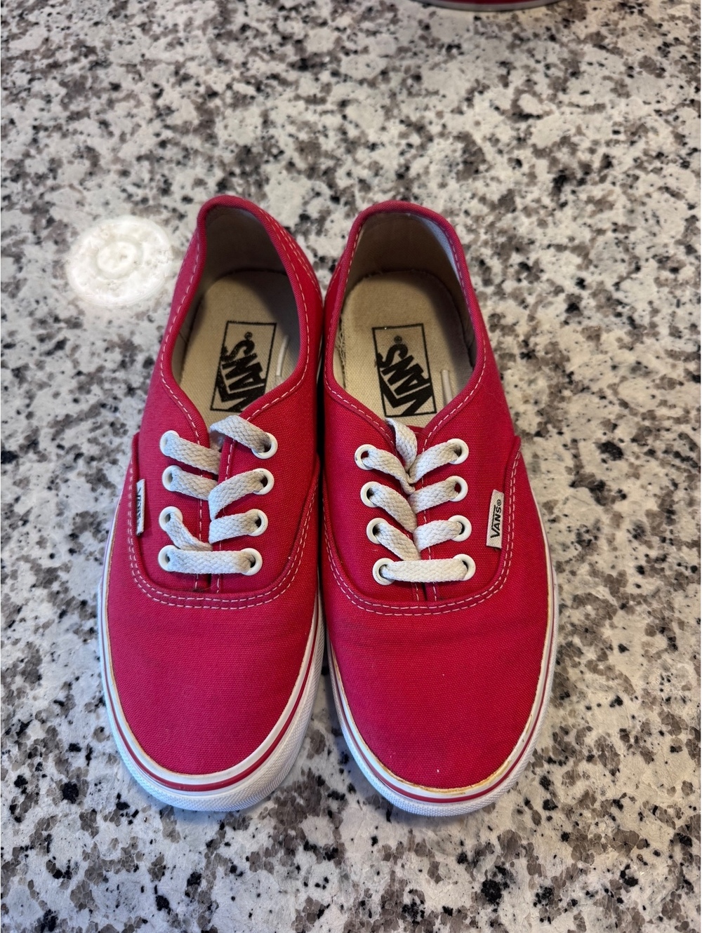 Vans Authentic Red Canvas Lace Up Sneakers Men’s US 5 Women’s US 6.5